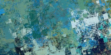 Soyut arka plan sanatı. 2D çizim. Etkileyici yağlı boya resim. Tuvalde fırça darbeleri. Modern sanat. Çok renkli arkaplan. Çağdaş sanat. İfade. Sanatsal dijital palet.