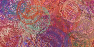 Soyut arka plan sanatı. 2D çizim. Etkileyici yağlı boya resim. Tuvalde fırça darbeleri. Modern sanat. Çok renkli arkaplan. Çağdaş sanat. İfade. Sanatsal dijital palet.