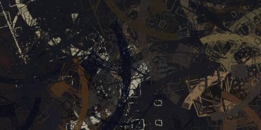 Soyut arka plan sanatı. 2D çizim. Etkileyici yağlı boya resim. Tuvalde fırça darbeleri. Modern sanat. Çok renkli arkaplan. Çağdaş sanat. İfade. Sanatsal dijital palet.