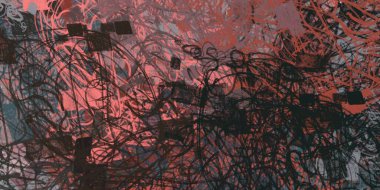 Soyut arka plan sanatı. 2D çizim. Etkileyici yağlı boya resim. Tuvalde fırça darbeleri. Modern sanat. Çok renkli arkaplan. Çağdaş sanat. İfade. Sanatsal dijital palet.