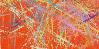 Soyut arka plan sanatı. 2D çizim. Etkileyici yağlı boya resim. Tuvalde fırça darbeleri. Modern sanat. Çok renkli arkaplan. Çağdaş sanat. İfade. Sanatsal dijital palet.