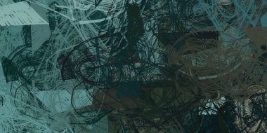 Soyut arka plan sanatı. 2D çizim. Etkileyici yağlı boya resim. Tuvalde fırça darbeleri. Modern sanat. Çok renkli arkaplan. Çağdaş sanat. İfade. Sanatsal dijital palet.