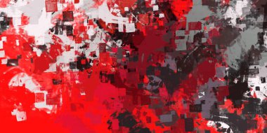 Soyut arka plan sanatı. 2D çizim. Etkileyici yağlı boya resim. Tuvalde fırça darbeleri. Modern sanat. Çok renkli arkaplan. Çağdaş sanat. İfade. Sanatsal dijital palet.