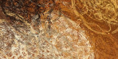 Soyut arka plan sanatı. 2D çizim. Etkileyici yağlı boya resim. Tuvalde fırça darbeleri. Modern sanat. Çok renkli arkaplan. Çağdaş sanat. İfade. Sanatsal dijital palet.