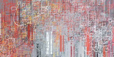 Soyut arka plan sanatı. 2D çizim. Etkileyici yağlı boya resim. Tuvalde fırça darbeleri. Modern sanat. Çok renkli arkaplan. Çağdaş sanat. İfade. Sanatsal dijital palet.