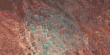 Soyut arka plan sanatı. 2D çizim. Etkileyici yağlı boya resim. Tuvalde fırça darbeleri. Modern sanat. Çok renkli arkaplan. Çağdaş sanat. İfade. Sanatsal dijital palet.