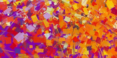 Soyut arka plan sanatı. 2D çizim. Etkileyici yağlı boya resim. Tuvalde fırça darbeleri. Modern sanat. Çok renkli arkaplan. Çağdaş sanat. İfade. Sanatsal dijital palet.