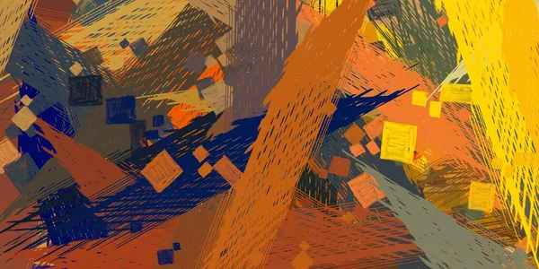 Soyut arka plan sanatı. 2D çizim. Etkileyici yağlı boya resim. Tuvalde fırça darbeleri. Modern sanat. Çok renkli arkaplan. Çağdaş sanat. İfade. Sanatsal dijital palet.