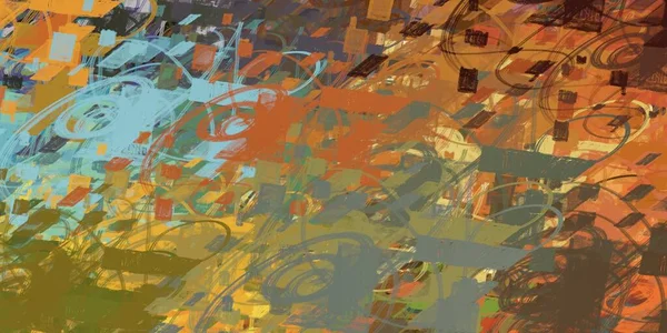 Abstracte Achtergrondkunst Illustratie Expressieve Olieverf Penseelstreken Doek Moderne Kunst Meerkleurige — Stockfoto