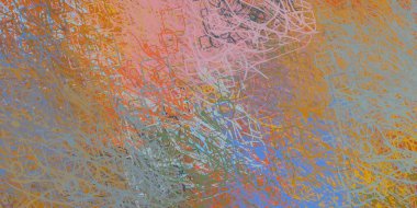 Soyut arka plan sanatı. 2D çizim. Etkileyici yağlı boya resim. Tuvalde fırça darbeleri. Modern sanat. Çok renkli arkaplan. Çağdaş sanat. İfade. Sanatsal dijital palet.