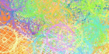 Soyut arka plan sanatı. 2D çizim. Etkileyici yağlı boya resim. Tuvalde fırça darbeleri. Modern sanat. Çok renkli arkaplan. Çağdaş sanat. İfade. Sanatsal dijital palet.