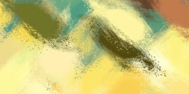 Soyut arka plan sanatı. 2D çizim. Etkileyici yağlı boya resim. Tuvalde fırça darbeleri. Modern sanat. Çok renkli arkaplan. Çağdaş sanat. İfade. Sanatsal dijital palet.