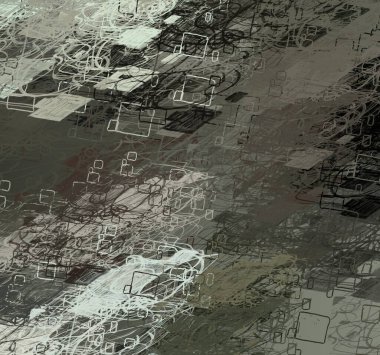 Soyut arka plan sanatı. 2D çizim. Etkileyici yağlı boya resim. Tuvalde fırça darbeleri. Modern sanat. Çok renkli arkaplan. Çağdaş sanat. İfade. Sanatsal dijital palet.