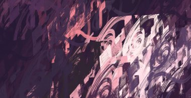 Soyut arka plan sanatı. 2D çizim. Etkileyici yağlı boya resim. Tuvalde fırça darbeleri. Modern sanat. Çok renkli arkaplan. Çağdaş sanat. İfade. Sanatsal dijital palet.