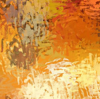 Soyut arka plan sanatı. 2D çizim. Etkileyici yağlı boya resim. Tuvalde fırça darbeleri. Modern sanat. Çok renkli arkaplan. Çağdaş sanat. İfade. Sanatsal dijital palet.