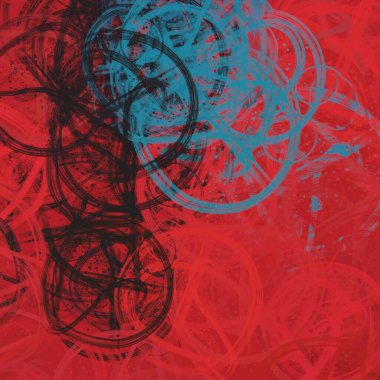 Soyut arka plan sanatı. 2D çizim. Etkileyici yağlı boya resim. Tuvalde fırça darbeleri. Modern sanat. Çok renkli arkaplan. Çağdaş sanat. İfade. Sanatsal dijital palet.