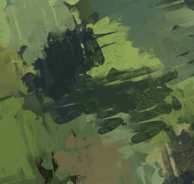 Soyut arka plan sanatı. 2D çizim. Etkileyici yağlı boya resim. Tuvalde fırça darbeleri. Modern sanat. Çok renkli arkaplan. Çağdaş sanat. İfade. Sanatsal dijital palet.