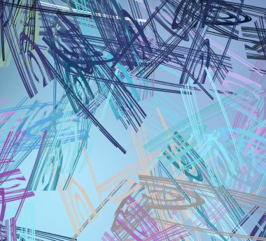 Soyut arka plan sanatı. 2D çizim. Etkileyici yağlı boya resim. Tuvalde fırça darbeleri. Modern sanat. Çok renkli arkaplan. Çağdaş sanat. İfade. Sanatsal dijital palet.