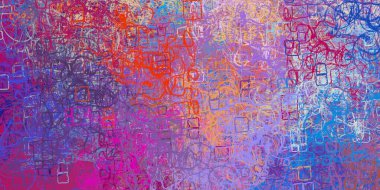 Soyut arka plan sanatı. 2D çizim. Etkileyici yağlı boya resim. Tuvalde fırça darbeleri. Modern sanat. Çok renkli arkaplan. Çağdaş sanat. İfade. Sanatsal dijital palet.