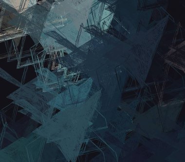 Soyut arka plan sanatı. 2D çizim. Etkileyici yağlı boya resim. Tuvalde fırça darbeleri. Modern sanat. Çok renkli arkaplan. Çağdaş sanat. İfade. Sanatsal dijital palet.