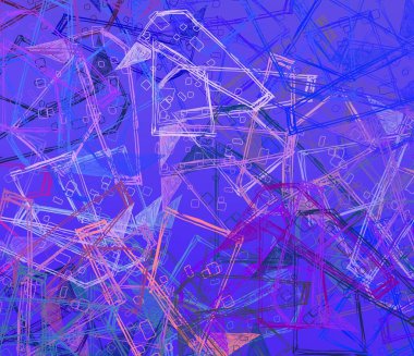 Soyut arka plan sanatı. 2D çizim. Etkileyici yağlı boya resim. Tuvalde fırça darbeleri. Modern sanat. Çok renkli arkaplan. Çağdaş sanat. İfade. Sanatsal dijital palet.