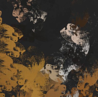 Soyut arka plan sanatı. 2D çizim. Etkileyici yağlı boya resim. Tuvalde fırça darbeleri. Modern sanat. Çok renkli arkaplan. Çağdaş sanat. İfade. Sanatsal dijital palet.