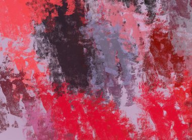 Soyut arka plan sanatı. 2D çizim. Etkileyici yağlı boya resim. Tuvalde fırça darbeleri. Modern sanat. Çok renkli arkaplan. Çağdaş sanat. İfade. Sanatsal dijital palet.