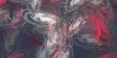 Soyut arka plan sanatı. 2D çizim. Etkileyici yağlı boya resim. Tuvalde fırça darbeleri. Modern sanat. Çok renkli arkaplan. Çağdaş sanat. İfade. Sanatsal dijital palet.