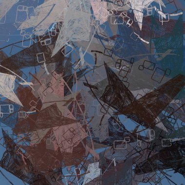 Soyut arka plan sanatı. 2D çizim. Etkileyici yağlı boya resim. Tuvalde fırça darbeleri. Modern sanat. Çok renkli arkaplan. Çağdaş sanat. İfade. Sanatsal dijital palet.