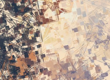 Soyut arka plan sanatı. 2D çizim. Etkileyici yağlı boya resim. Tuvalde fırça darbeleri. Modern sanat. Çok renkli arkaplan. Çağdaş sanat. İfade. Sanatsal dijital palet.