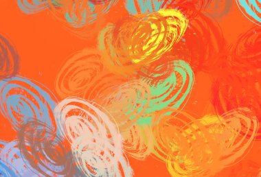 Soyut arka plan sanatı. 2D çizim. Etkileyici yağlı boya resim. Tuvalde fırça darbeleri. Modern sanat. Çok renkli arkaplan. Çağdaş sanat. İfade. Sanatsal dijital palet.