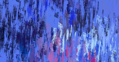 Soyut arka plan sanatı. 2D çizim. Etkileyici yağlı boya resim. Tuvalde fırça darbeleri. Modern sanat. Çok renkli arkaplan. Çağdaş sanat. İfade. Sanatsal dijital palet.