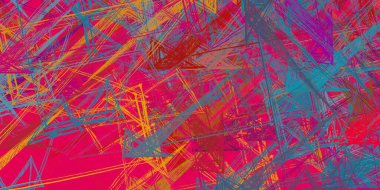 Soyut arka plan sanatı. 2D çizim. Etkileyici yağlı boya resim. Tuvalde fırça darbeleri. Modern sanat. Çok renkli arkaplan. Çağdaş sanat. İfade. Sanatsal dijital palet.