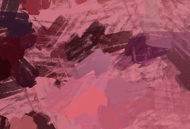 Soyut arka plan sanatı. 2D çizim. Etkileyici yağlı boya resim. Tuvalde fırça darbeleri. Modern sanat. Çok renkli arkaplan. Çağdaş sanat. İfade. Sanatsal dijital palet.