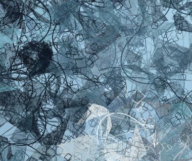 Soyut arka plan sanatı. 2D çizim. Etkileyici yağlı boya resim. Tuvalde fırça darbeleri. Modern sanat. Çok renkli arkaplan. Çağdaş sanat. İfade. Sanatsal dijital palet.