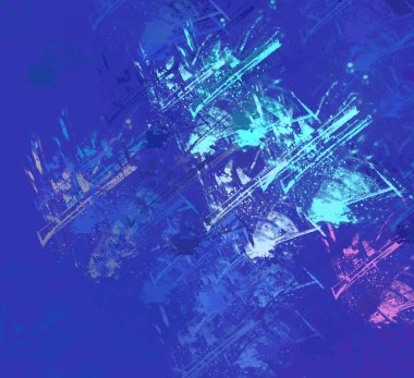 Soyut arka plan sanatı. 2D çizim. Etkileyici yağlı boya resim. Tuvalde fırça darbeleri. Modern sanat. Çok renkli arkaplan. Çağdaş sanat. İfade. Sanatsal dijital palet.