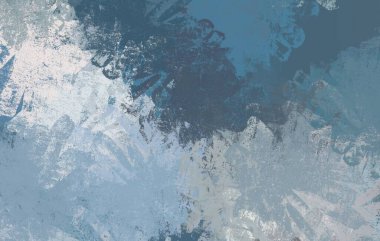 Soyut arka plan sanatı. 2D çizim. Etkileyici yağlı boya resim. Tuvalde fırça darbeleri. Modern sanat. Çok renkli arkaplan. Çağdaş sanat. İfade. Sanatsal dijital palet.