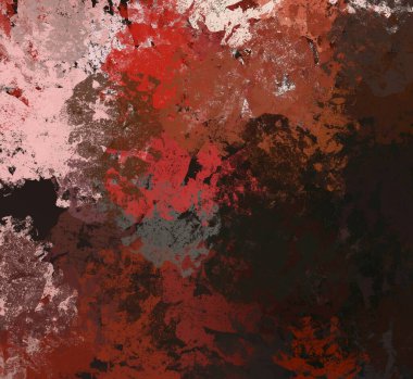 Soyut arka plan sanatı. 2D çizim. Etkileyici yağlı boya resim. Tuvalde fırça darbeleri. Modern sanat. Çok renkli arkaplan. Çağdaş sanat. İfade. Sanatsal dijital palet.