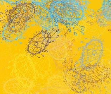 Soyut arka plan sanatı. 2D çizim. Etkileyici yağlı boya resim. Tuvalde fırça darbeleri. Modern sanat. Çok renkli arkaplan. Çağdaş sanat. İfade. Sanatsal dijital palet.