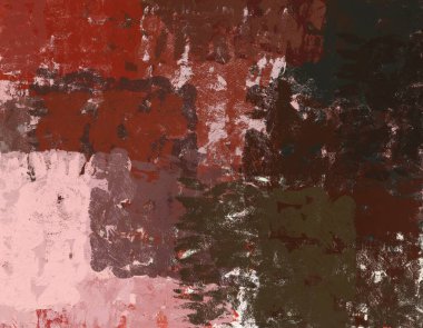 Soyut arka plan sanatı. 2D çizim. Etkileyici yağlı boya resim. Tuvalde fırça darbeleri. Modern sanat. Çok renkli arkaplan. Çağdaş sanat. İfade. Sanatsal dijital palet.
