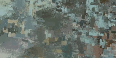 Soyut arka plan sanatı. 2D çizim. Etkileyici yağlı boya resim. Tuvalde fırça darbeleri. Modern sanat. Çok renkli arkaplan. Çağdaş sanat. İfade. Sanatsal dijital palet.