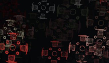 Soyut arka plan sanatı. 2D çizim. Etkileyici yağlı boya resim. Tuvalde fırça darbeleri. Modern sanat. Çok renkli arkaplan. Çağdaş sanat. İfade. Sanatsal dijital palet.