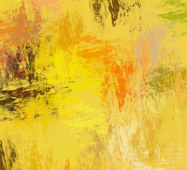 Soyut arka plan sanatı. 2D çizim. Etkileyici yağlı boya resim. Tuvalde fırça darbeleri. Modern sanat. Çok renkli arkaplan. Çağdaş sanat. İfade. Sanatsal dijital palet.