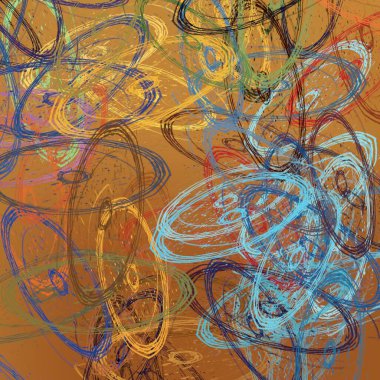 Soyut arka plan sanatı. 2D çizim. Etkileyici yağlı boya resim. Tuvalde fırça darbeleri. Modern sanat. Çok renkli arkaplan. Çağdaş sanat. İfade. Sanatsal dijital palet.