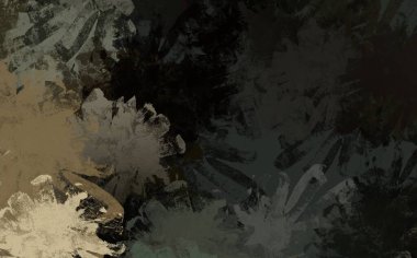 Soyut arka plan sanatı. 2D çizim. Etkileyici yağlı boya resim. Tuvalde fırça darbeleri. Modern sanat. Çok renkli arkaplan. Çağdaş sanat. İfade. Sanatsal dijital palet.