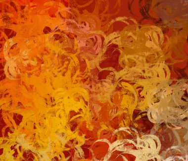 Soyut arka plan sanatı. 2D çizim. Etkileyici yağlı boya resim. Tuvalde fırça darbeleri. Modern sanat. Çok renkli arkaplan. Çağdaş sanat. İfade. Sanatsal dijital palet.