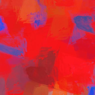 Soyut arka plan sanatı. 2D çizim. Etkileyici yağlı boya resim. Tuvalde fırça darbeleri. Modern sanat. Çok renkli arkaplan. Çağdaş sanat. İfade. Sanatsal dijital palet.