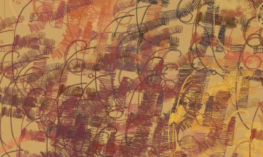 Soyut arka plan sanatı. 2D çizim. Etkileyici yağlı boya resim. Tuvalde fırça darbeleri. Modern sanat. Çok renkli arkaplan. Çağdaş sanat. İfade. Sanatsal dijital palet.