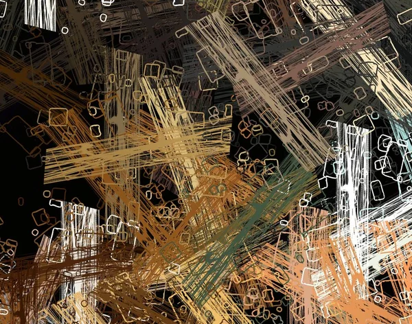 Abstracte Achtergrondkunst Illustratie Expressieve Olieverf Penseelstreken Doek Moderne Kunst Meerkleurige — Stockfoto