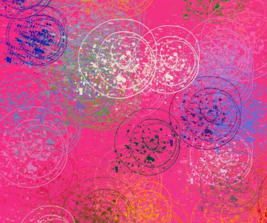 Soyut arka plan sanatı. 2D çizim. Etkileyici yağlı boya resim. Tuvalde fırça darbeleri. Modern sanat. Çok renkli arkaplan. Çağdaş sanat. İfade. Sanatsal dijital palet.